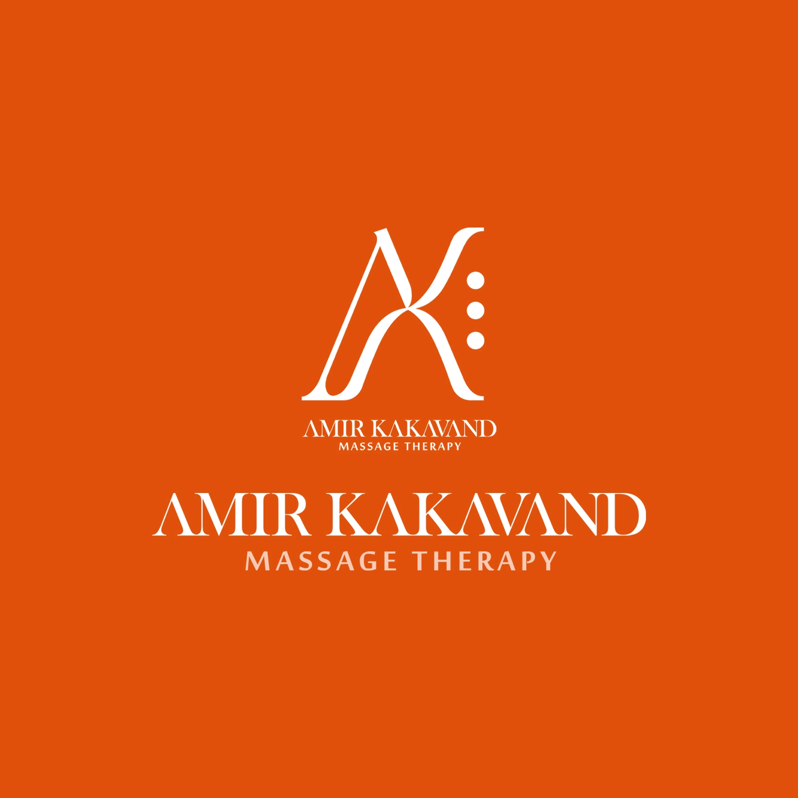 AMIR KAKAVAND - MASSAGE THERAPY